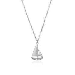 Colgante Plata 20mm COZ0393RH Velero Circonitas