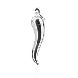 Colgante Plata 24x6mm CGL0082RH Amuleto De Cuerno