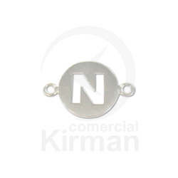 Colgante Plata 72155 Entrepieza Letra N 16,0mm