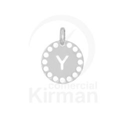 Colgante Plata 72254 Troquelado Letra Y 14mm