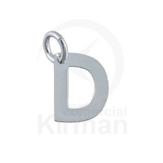 Colgante Plata 72260 Letra D 6mm x 8mm
