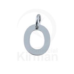 Colgante Plata 72271 Letra O 6,5mm x 8mm