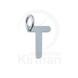 Colgante Plata 72276 Letra T 6mm x 8mm