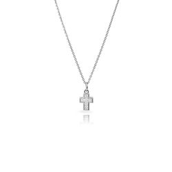 Colgante Plata 9,5x7,5mm COZ0382RH Cruz Circonita Blanca