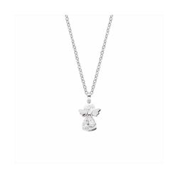 Colgante Plata-Acero Mujer P17500 Ángel C. Circonitas 42cm