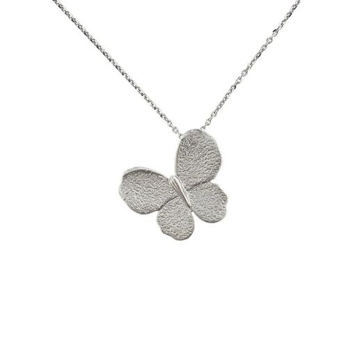 Pingente Prata Argent Básico 1,8x2cm PERM065P Borboleta Mosca