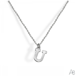 Colgante Plata Argent Basic CORV18U Letra U