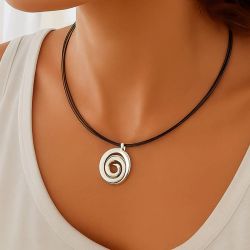 Colgante Plata Argent Basic Mujer PEJ007 Lamia Espiral En Brillo 2,5cm