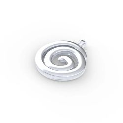 Colgante Plata Argent Basic Mujer PEJ007 Lamia Espiral En Brillo 2,5cm