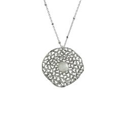 Colgante Plata Argent Basic Mujer PERM01PB Calado Perla