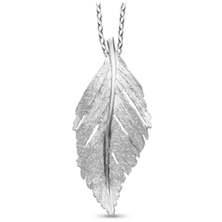Colgante Plata Argent Basic Mujer PERM049 Pluma