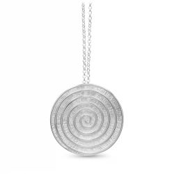 Colgante Plata Argent Basic Mujer PERM084 Greca Redondo 3,1cm