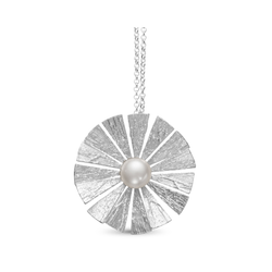 Colgante Plata Argent Basic Mujer PERM086 Flor Perla