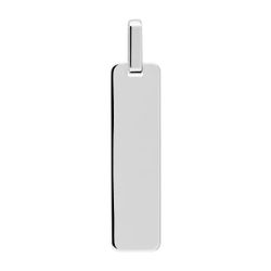 Colgante Plata Argyor MRM (AG)336459 Placa Rectangular Pulida En Brillo