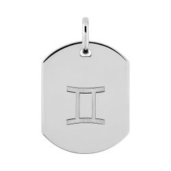 Colgante Plata Argyor MRM (AG)336471.3 Placa Zodiaco Géminis