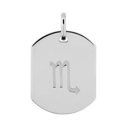 Colgante Plata Argyor MRM (AG)336471.8 Placa Zodiaco Escorpio