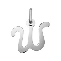 Colgante Plata Argyor MRM (AG)336505.W Letra W En Brillo