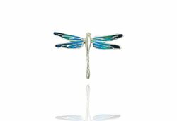Colgante Plata Arior 1172148EPU Libélula Azul Degradado Negro