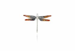Colgante Plata Arior 1172150EPU Libélula Naranja Degradado Negro