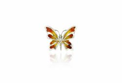 Colgante Plata Arior 1172807EPU Mariposa Naranja Degradado Amarillo