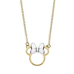 Colgante Plata Bicolor Dorada AG0127C Minnie Mouse