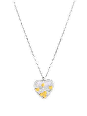 Colgante Plata Bicolor Dorada Marea D02907/BC Corazón Palabra LOVE