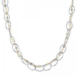 Colgante Plata Bicolor Dorada Sovrani AVP138 Dos Cadenas