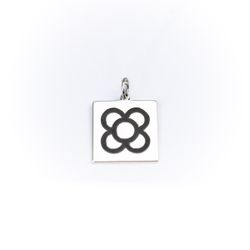 Colgante Plata Cánovas 1929 Panot Flor Barcelona CA1929-CPBCG Cuadrado 18x18mm
