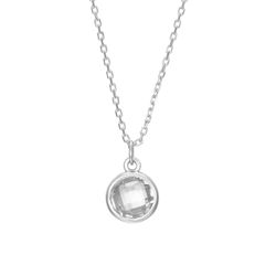 Colgante Plata Circonita 9mm COZ0312RH 38+6cm
