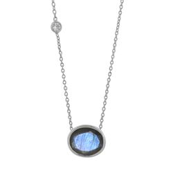 Colgante Plata COM0012PLLA Piedra Mineral Labradorita