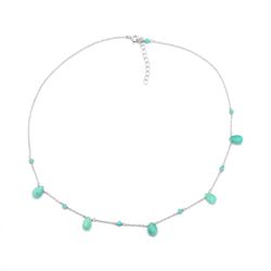 Colgante Plata COM0015PLAZ Piedras Minerales Amazonita
