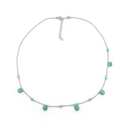 Colgante Plata COM0015PLCA Piedras Minerales Calcedonia