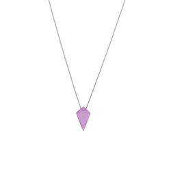 Colgante Plata Mujer COM0098RHCRXX Piedra Mineral Cuarzo Rosa