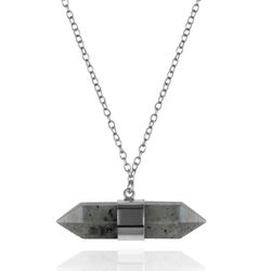 Colgante Plata COM0104RHLA Piedra Mineral Labradorita