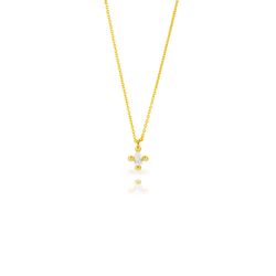 Colgante Plata Dorada 08mm COZ0384DO Circonita Lagrima