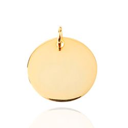 Colgante Plata Dorada 25mm CGL0078DOXX25 Chapa