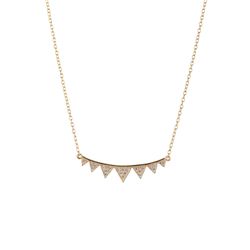 Colgante Plata Dorada 30mm COZ0389DO Triángulos Circonitas