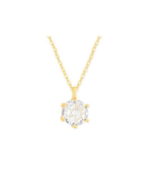 Penjoll Plata Daurada 6mm Liska Dona MED367CL-6D Circonita