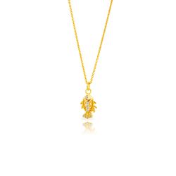 Colgante Plata Dorada 7,5mm COZ0391DO Pez Circonitas