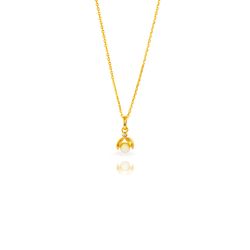 Colgante Plata Dorada 7mm COM0162DOOP Mariquita Mineral Ópalo