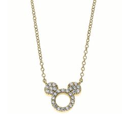 Colgante Plata Dorada AG0132C Mickey Mouse Circonitas