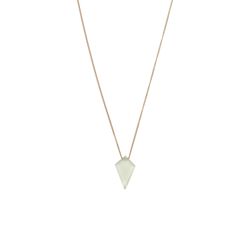 Colgante Plata Dorada Mujer COM0098DOCAXX Piedra Mineral Calcedonia