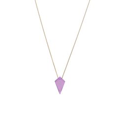 Colgante Plata Dorada Mujer COM0098DOCRXX Piedra Mineral Cuarzo Rosa