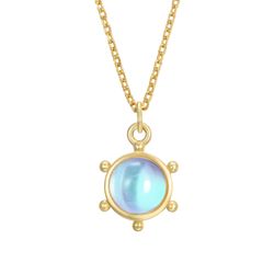 Colgante Plata Dorada COM0122DOPL Piedra Mineral Piedra Luna