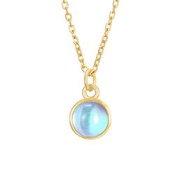 Colgante Plata Dorada COM0123DOPL Piedra Mineral Piedra Luna