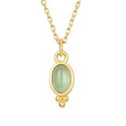 Colgante Plata Dorada COM0124DOCA Piedra Mineral Calcedonia