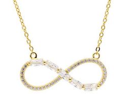 Colgante Plata Dorada Liska LAD7349CL-D Infinito Circonitas