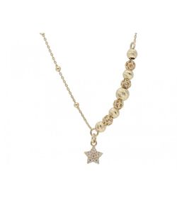 Colgante Plata Dorada Liska LAF6378CL-D Estrella Circonitas