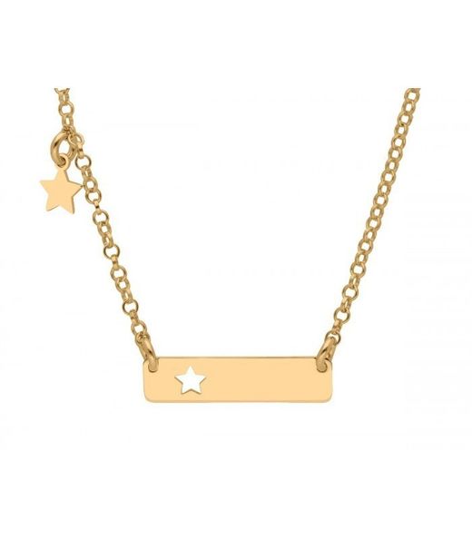 Penjoll Plata Daurada Liska LAF6484CL-D Placa Estrella
