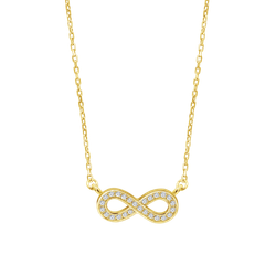 Colgante Plata Dorada Lotus LP1859-1/2 Infinito Circonitas